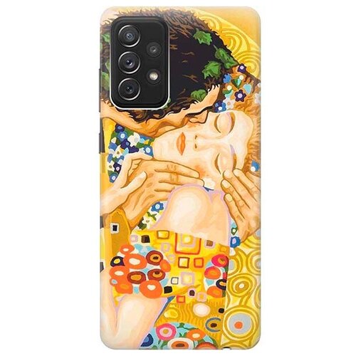 фото Ультратонкий силиконовый чехол-накладка для samsung galaxy a72 с принтом "поцелуй" gosso