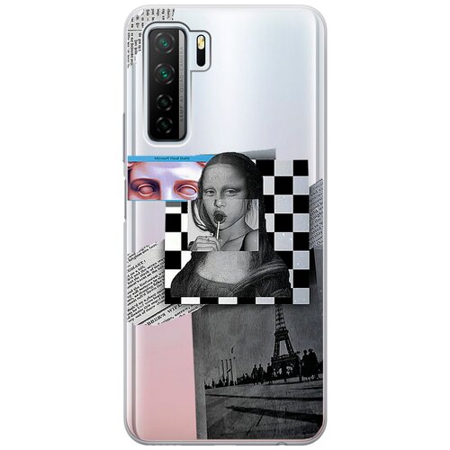 Силиконовый чехол Flight to Paris на Huawei Nova 7 SE / Honor 30S / Хонор 30с силиконовый чехол с принтом space stickers для honor 30s huawei nova 7 se хонор 30с