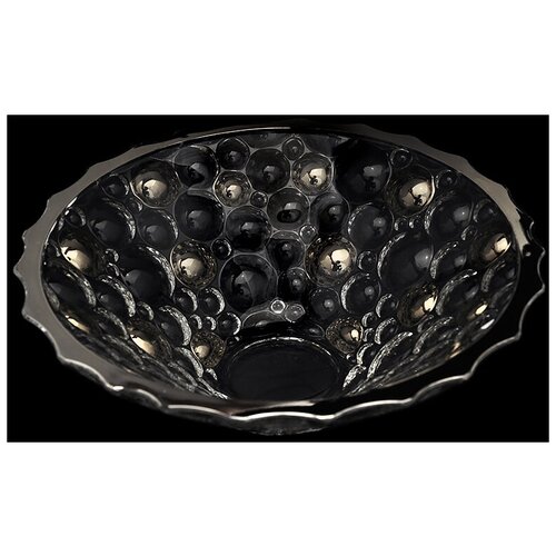 Чаша хрустальная Lisboa (платиновые шары) Размер: 30 см Bohemia Jihlava