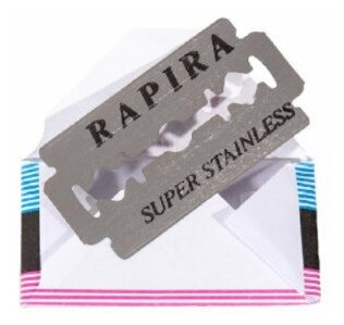 Лезвия RAPIRA SUPERSTEEL (Суперсталь) СLASSIC, 10 пачек по 10 лезвий (100 лезвий), двусторонние классические для Т-образного станка