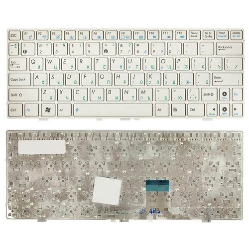 Клавиатура для ноутбука Asus EeePC 1000, 1000HE белая клавиатура для ноутбука asus 04goa1l1kru00 русская черная версия 1