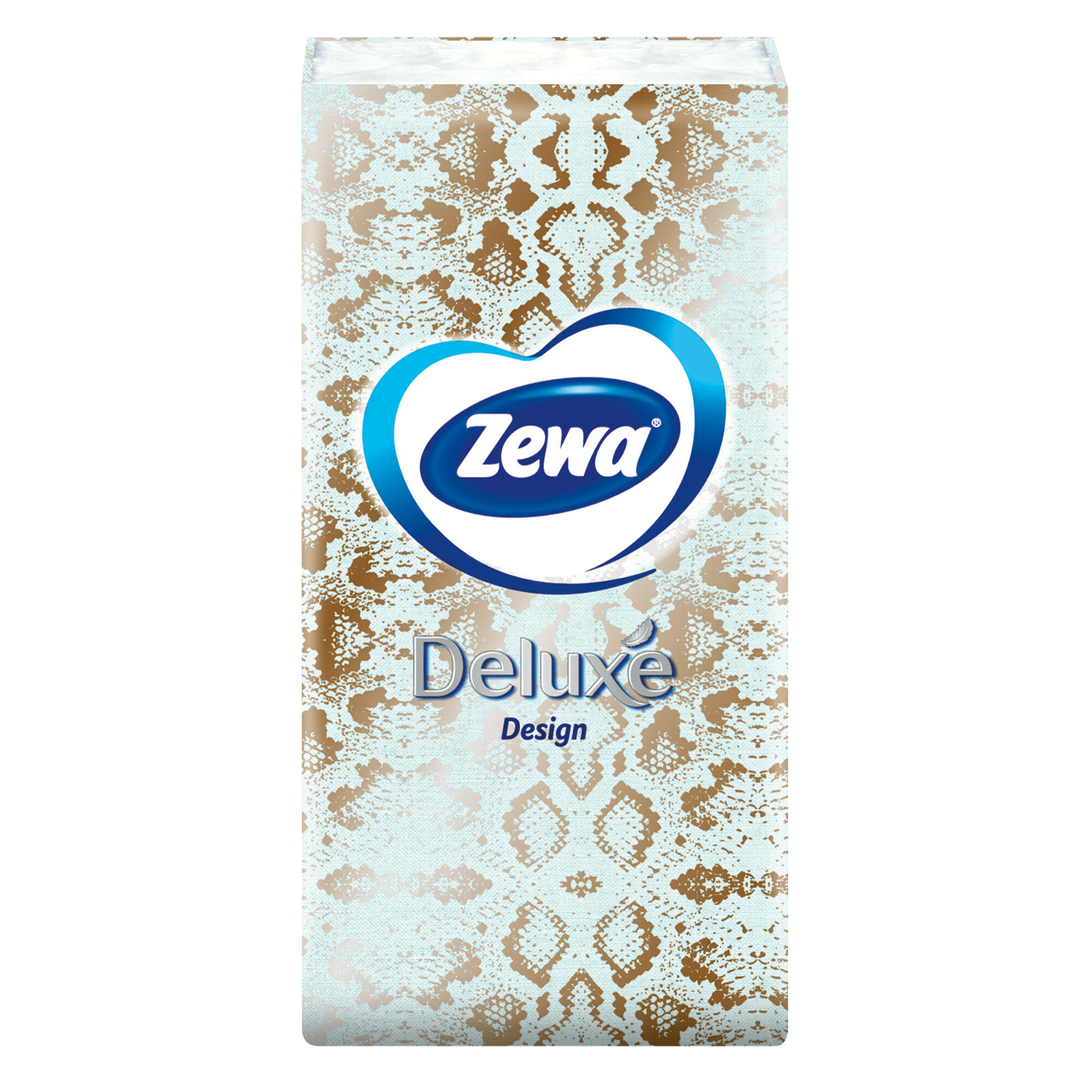 Платочки бумажные носовые Zewa Deluxe Design, 3 слоя, 10шт.Х 10