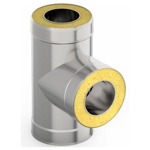 Сэндвич-тройник 90*, ф 150х220, AISI 439/Оц, 1,0мм/0,5мм, (К), h=400мм