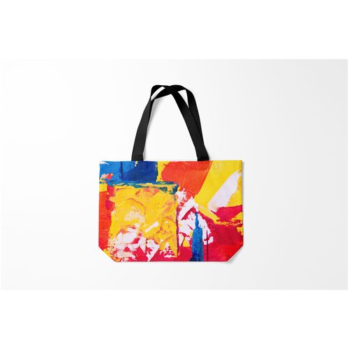 фото Сумка-шоппер / 46х35 см / неоновые принты / разные красочное счастье burnettie