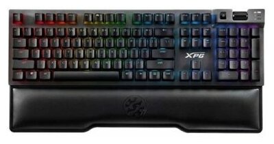 Игровая клавиатура XPG SUMMONER (Cherry MX blue switches, USB, аллюминиевая рама, RGB подсветка, подставка под запястья, USB порт)