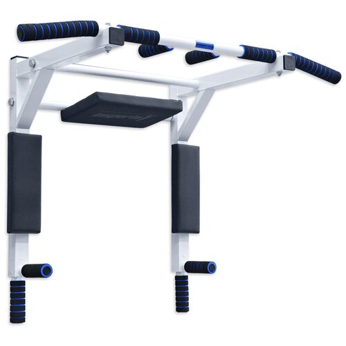 Турник брусья пресс 3-в-1 настенный мультихват стандарт белый