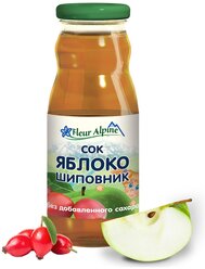 Сок Fleur Alpine Яблочно-шиповниковый, с 5 месяцев, 0.2 л