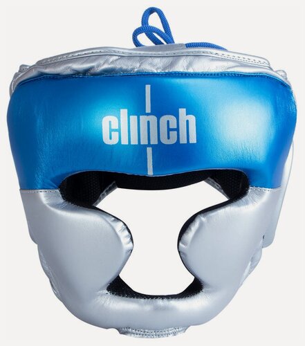 Изображение товара Шлем боксерский Clinch Kids серебристо-синий (размер XS)
