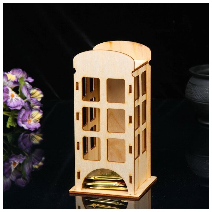 Дарим Красиво Чайный домик «Телефонная будка», 20 × 10 × 10 см