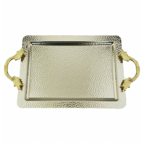 Поднос 50 х 33 см прямоугольный с ручками / 258297