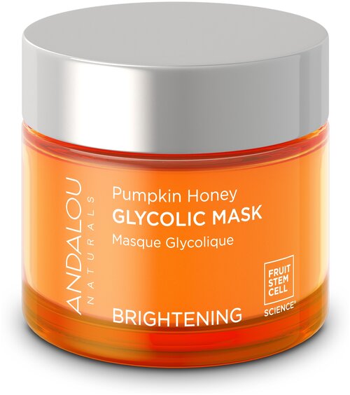 Andalou Naturals Brightening Pumpkin Honey Glycolic Mask гликолевая маска Тыква и мёд манука, 50 г, 50 мл