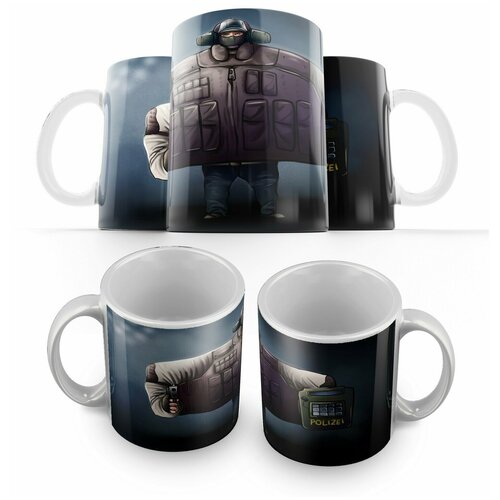 фото Кружка белая rainbow six siege (рейнбов сикс сидж, радуга, контр страйк) -11 creative mug