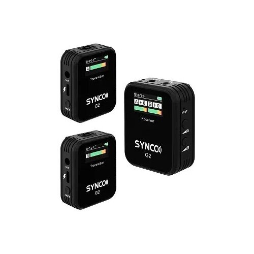 беспроводной петличный микрофон synco g2 a2 g2 a1 g2a1 g2a2 2 4g Радиосистема SYNCO G2(A2) беспроводная микрофонная система 2,4 ГГц (2 передатчика)