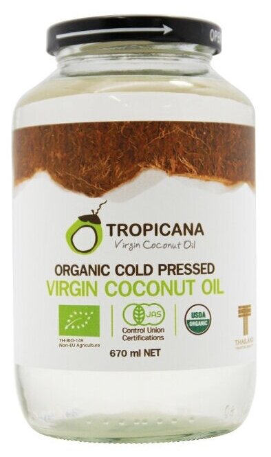фото Масло кокосовое Tropicana первого холодного отжима