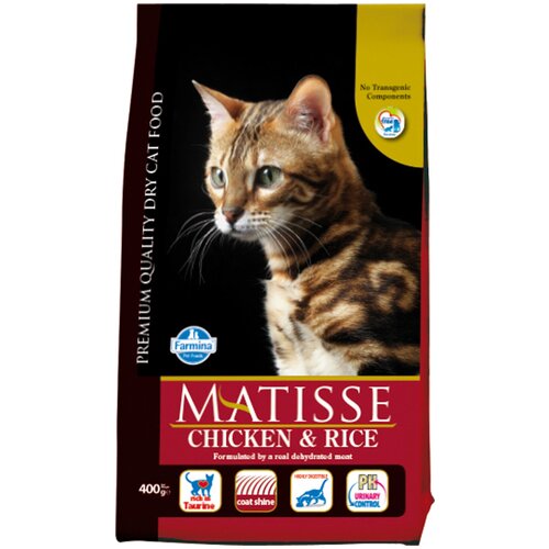 Корм сухой Farmina Matisse, для взрослых кошек, с курицей и рисом, (400г x 2 шт.)