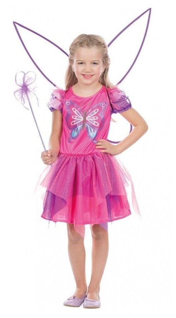 Детское платье розовой бабочки (11214) 116 см