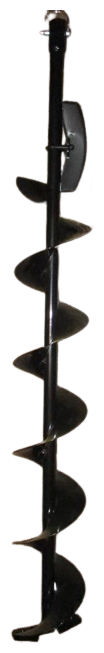 Шнек для мотобура с посадочным размером 20 мм по льду диаметр 130 мм правого вращение длина 1 м