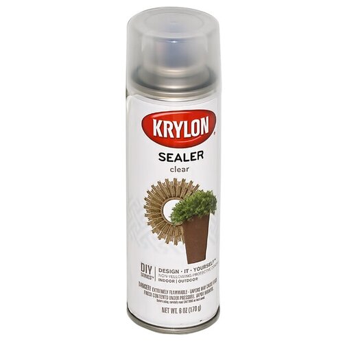 Krylon лак защитный Clear Sealer 177 мл 170 г 18200 шелковистый (полуматовый)