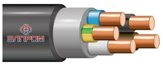 Кабель ВВГ нг(А)LS 5х10.0 0.66кВ элпром НТ000003098 (1 м.)