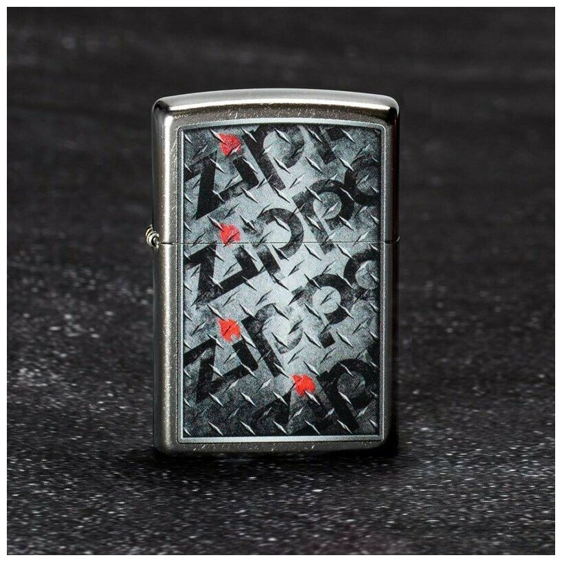 Зажигалка Зиппо Diamond Plate Design ZIPPO 29838 - фотография № 9