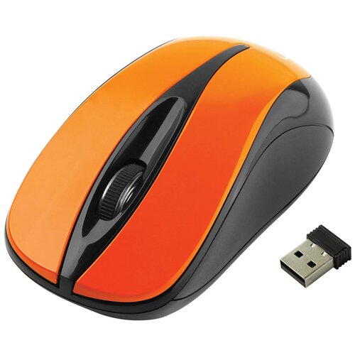 Мышь беспроводная GEMBIRD MUSW-325 2 кнопки 1 колесо-кнопка оптическая оранжевая 52000₽