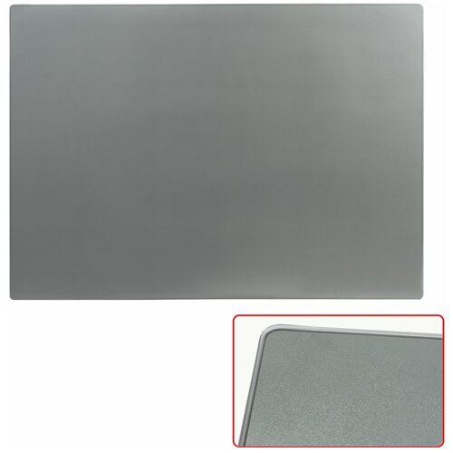 Коврик- подкладка настольный для письма (655×475 мм), прозрачный, серый, ДПС, 2808-506