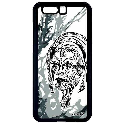 фото Противоударный чехол для смартфона // honor 9 // "портрет женщины" дизайн трибал, utaupia, розовый