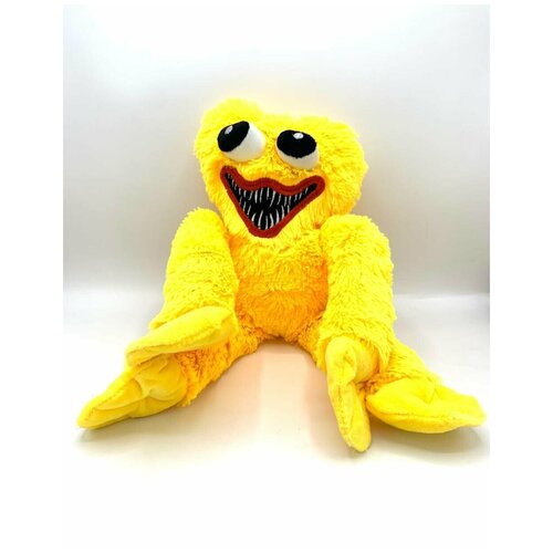 фото Мягкая игрушка хагги-вагги большой 55 см/ мягкая игрушка с липучими лапами желтый китай