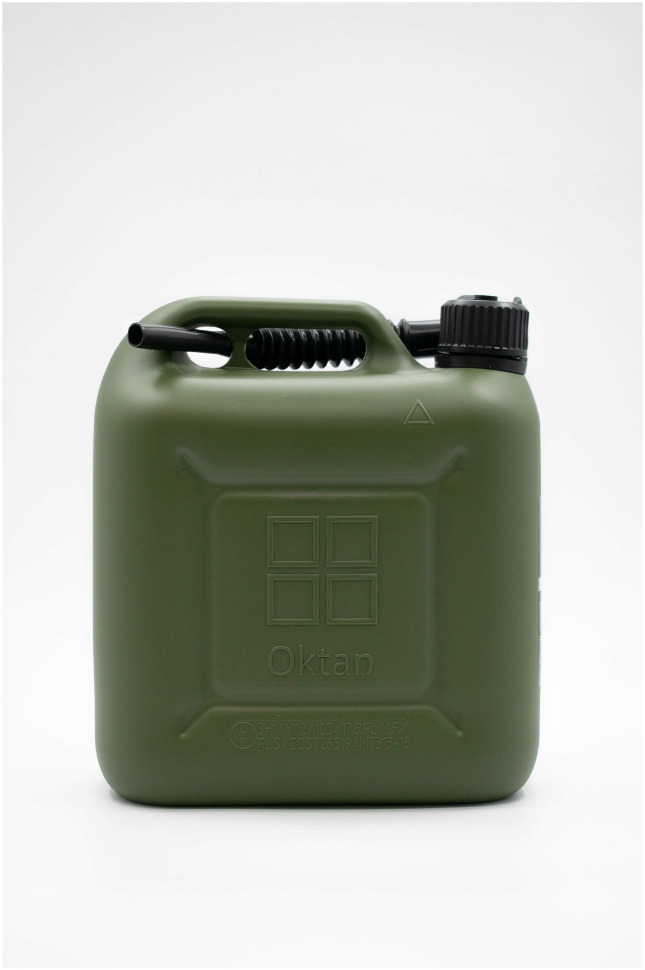 Канистра пластиковая для ГСМ Oktan blk, дизельное топливо, с заливным устройством, 10 л - фотография № 8