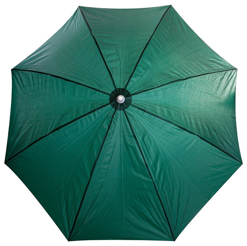 Большой складной пляжный зонт для дачи и пляжа Smarterra "Темно-зеленый" 180x150см нейлон алюминий пластик