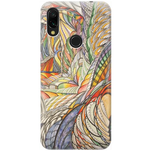 фото Re:pa накладка transparent для xiaomi redmi 7 с принтом "вязаная прелесть"