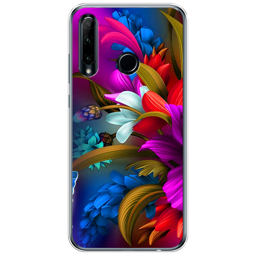 Силиконовый чехол на Honor 10i / Хонор 10i Фантастические цветы силиконовый чехол цветы на honor 10i