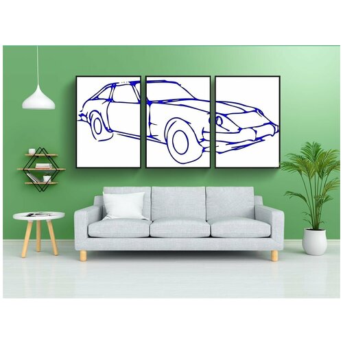 фото Набор модулных постеров для интерьера "машина, классический, авто" 60x90 см. в тубусе, без рамки lotsprints