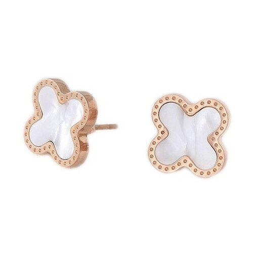 Серьги клевер/сережки гвоздики/бижутерия/пусеты/четырехлистник