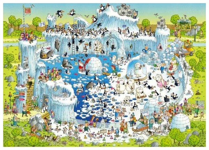 Puzzle-1000 "Полярный зоопарк, Degano, Classics" (29692) HEYE - фото №4