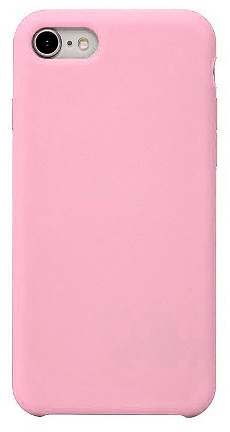 Силиконовая накладка без логотипа (Silicone Case) для Apple iPhone 7/ iPhone 8 / iPhone SE 2020 светло-розовый