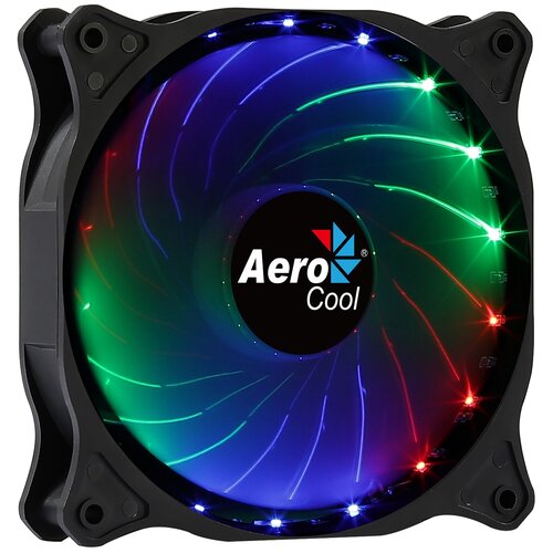 Система охлаждения для корпуса AeroCool Cosmo 12, черный/RGB вентилятор для корпуса aerocool frost 14 frgb molex 3p 24 2дб 800об мин 4 pin коннектор мп