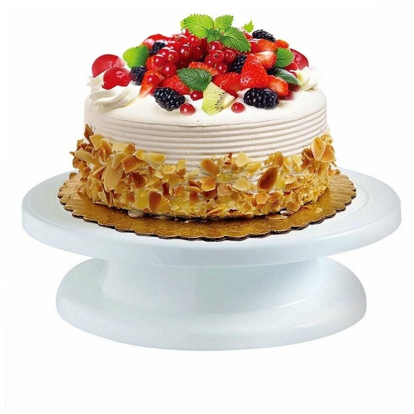 Подставка для торта вращающаяся/Поворотный столик для торта / тортовница / для подачи торта /