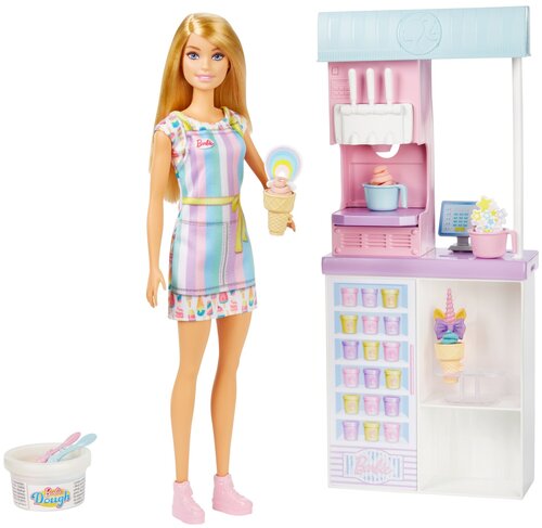 Игровой набор Barbie Магазин мороженого, HCN46