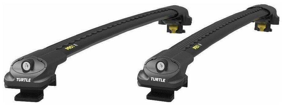 Багажник Turtle Air 1 Black для Nissan X-Trail 2014-н. в. (на рейлинги) Арт. 24. TUR.03.14. A1. B