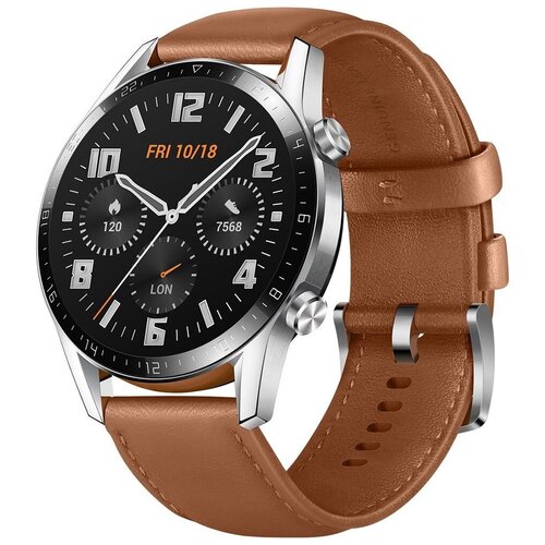 фото Умные часы huawei watch gt 2 classic 46мм, коричневая галька