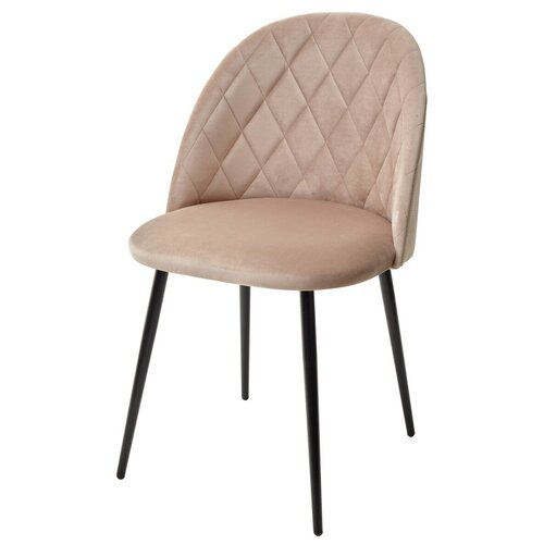 Стул нирвана, цвет бежевый B-05, велюр / черный каркас М-City