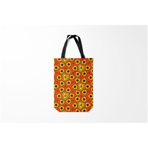 фото Сумка-шоппер / 31х42 см / популярные иллюстрации / узоры древний африканский узор burnettie