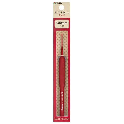 Крючок для вязания с ручкой ETIMO Red 1,8мм, алюминий/пластик, красный, Tulip, TED-010e крючок для вязания с ручкой etimo red 1 8мм алюминий пластик красный tulip ted 010e