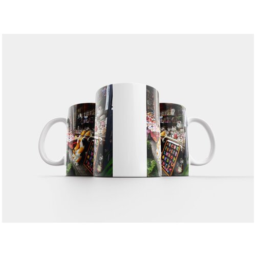 фото Кружка "кошки, фигурки кошек, декоративный элемент" 320 мл lotsprints