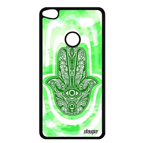 фото Красивый чехол на телефон // huawei p8 lite 2017 // "амулет хамса" оберег стиль, utaupia, светло-зеленый