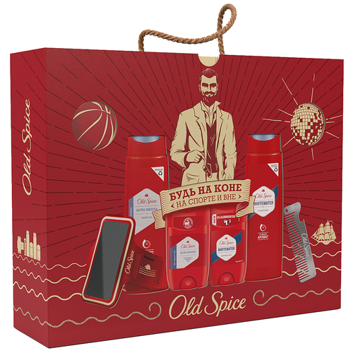 фото Old spice набор с чехлом для смартфона и расческой