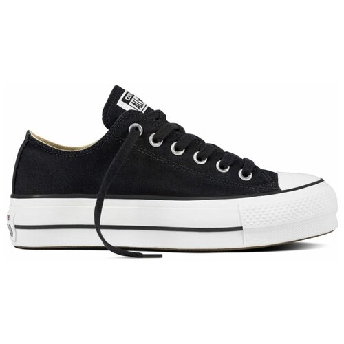 фото Кеды женские converse chuck taylor all star lift 560250 низкие черные (38)