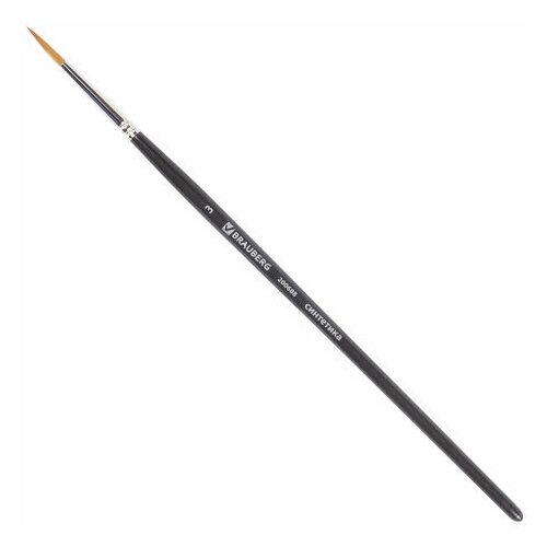 Кисть художественная проф BRAUBERG ART CLASSIC синтетика мягкая под колонок кругл 3 кор руч 200688 - 10 шт 1674₽