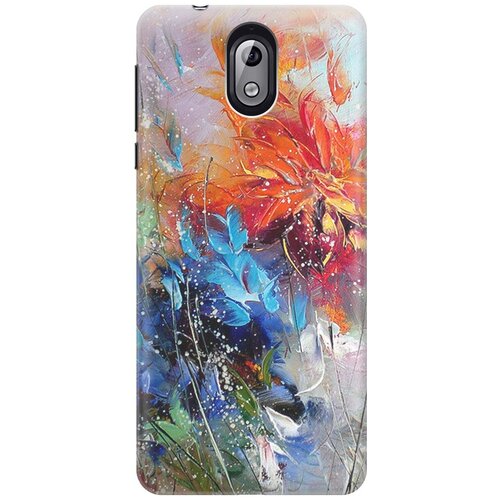 фото Re:pa накладка transparent для nokia 3.1 с принтом "весенний взрыв"